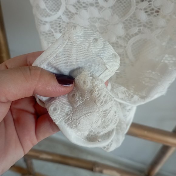 White Lace Body Suit - Picture 6 of 10